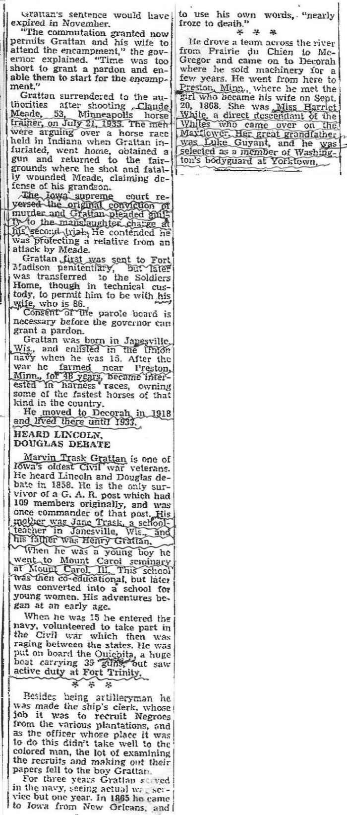 Meade Murder Mason City Globe Gazette Thursday Aug. 17, 1939